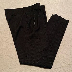 Women’s dress casual, pull-on black ankle pants